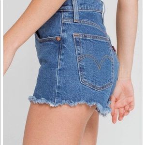 Levi’s 501 denim cut offs size 26